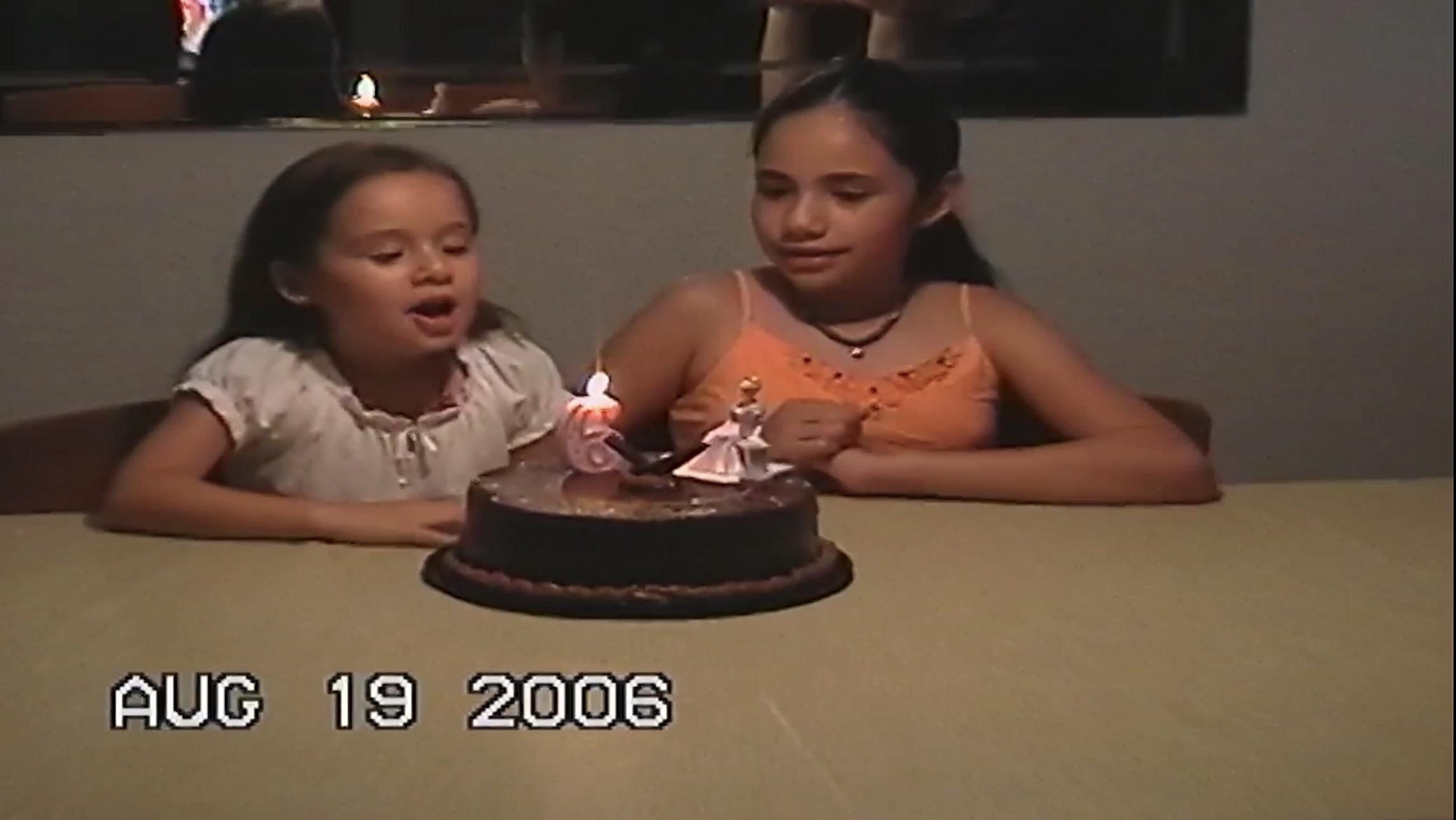 Real VHS screenshot — birthday 2006